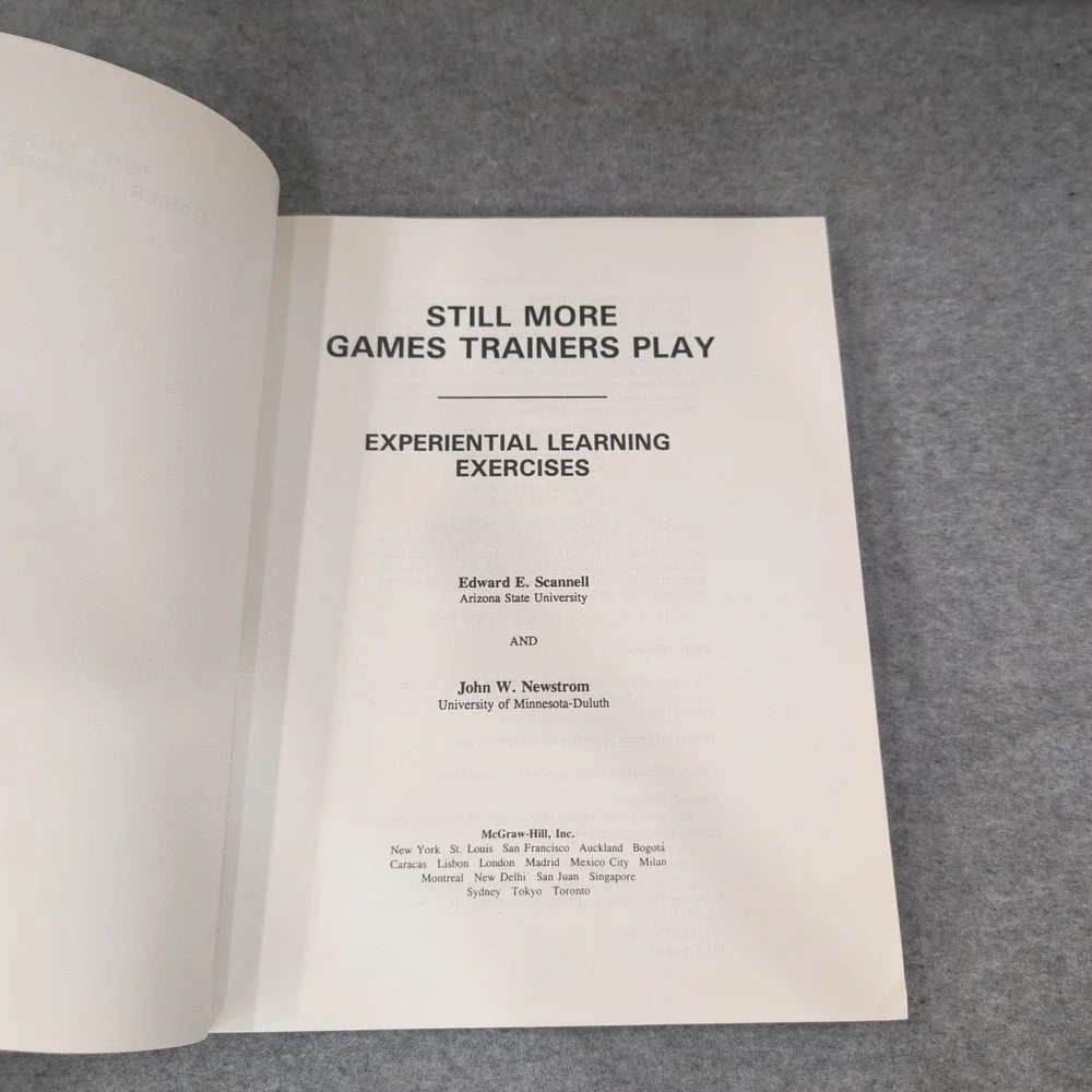 Still More Games Trainers Play Scannell Newstrom McGraw-Hill 0-07-046427-8 VG+ - Picture 2 of 7